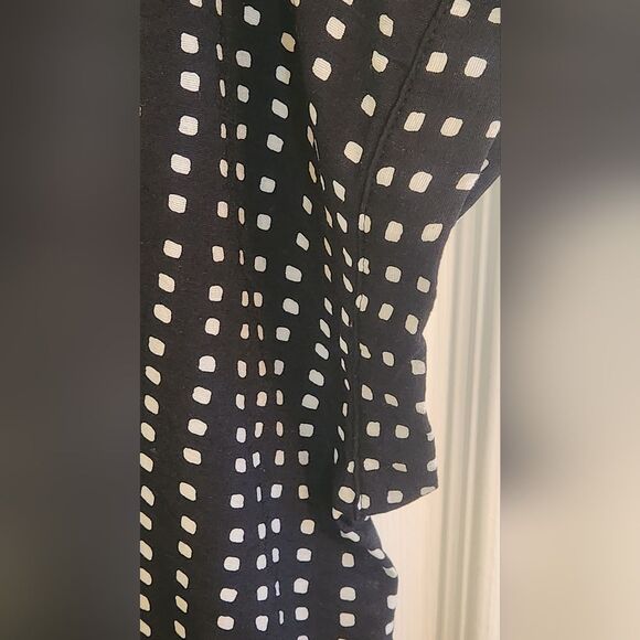 Jachs Girlfriend XXL Black White Shrtslv Polka Dots  Button Down Women Shirt - Picture 6 of 8